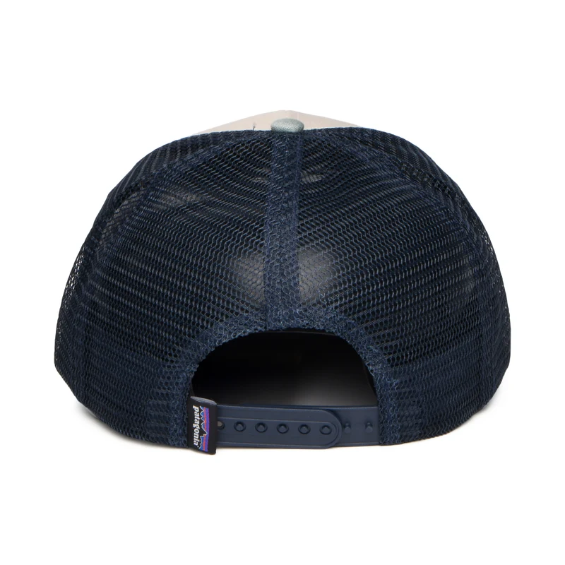 Casquette Trucker en Coton Bio P-6 Logo pierre-sauge-bleu marine PATAGONIA