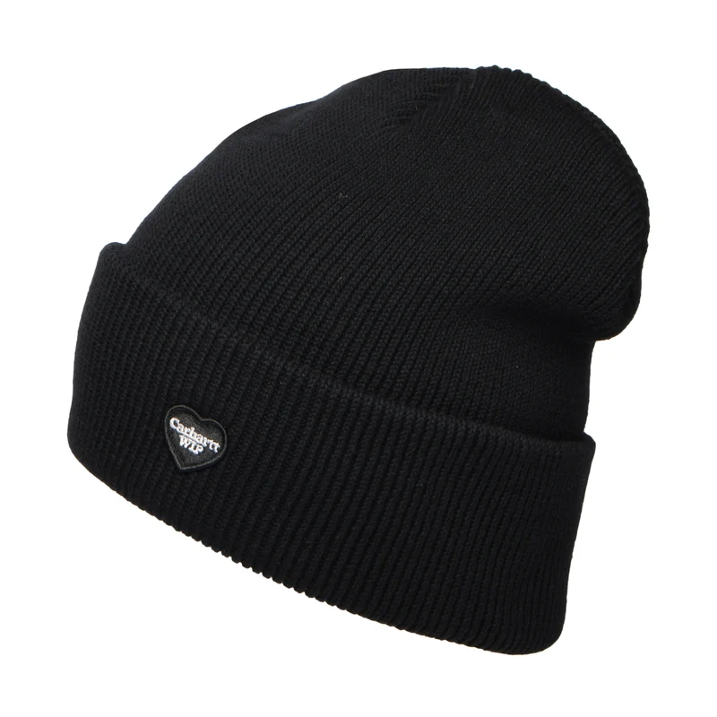 Bonnet en Coton Bio Small Heart noir CARHARTT WIP