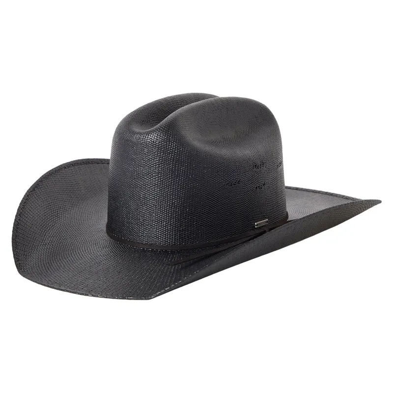 Chapeau de Cowboy en Paille Toyo Laredo noir BRIXTON
