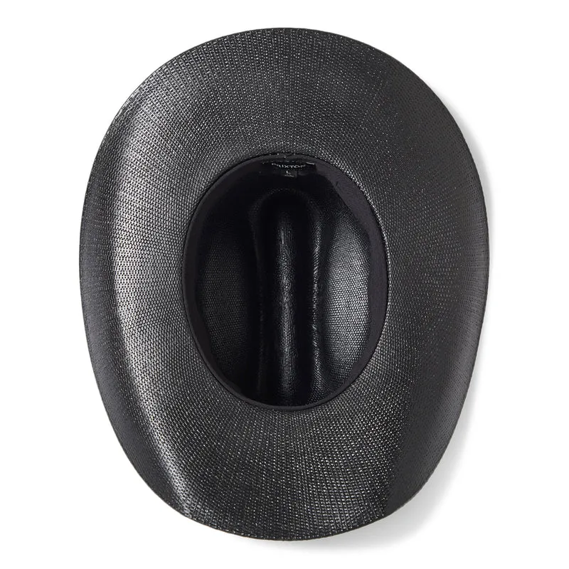Chapeau de Cowboy en Paille Toyo Laredo noir BRIXTON