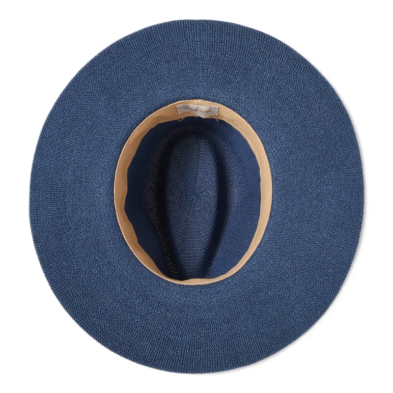 Chapeau Fedora Tricot Pliable Lyons bleu foncé BRIXTON