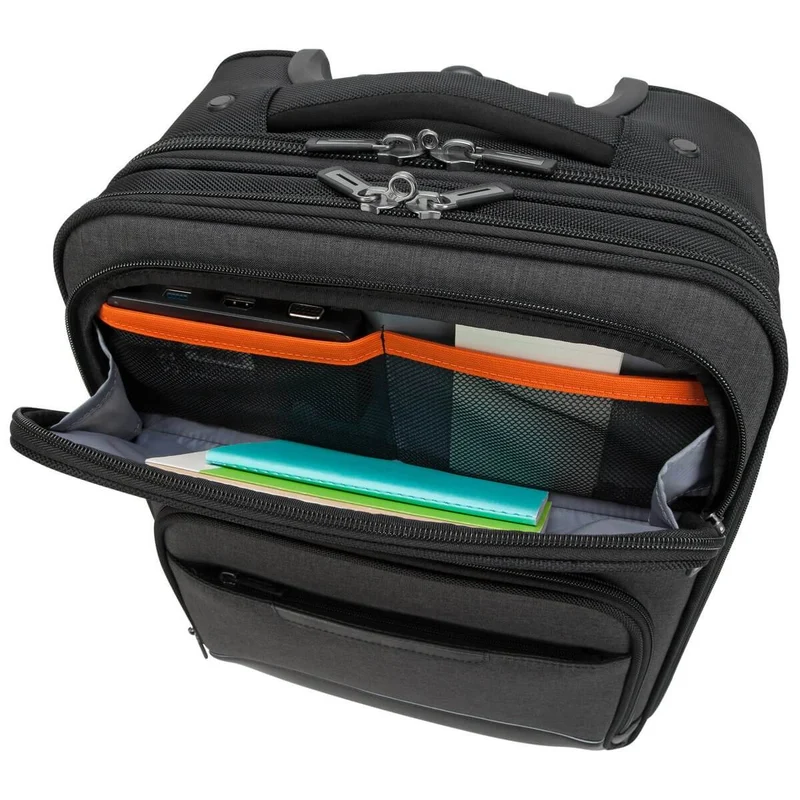 CitySmart 12-15,6" Rouleau compact sous le siège - Noir/Gris