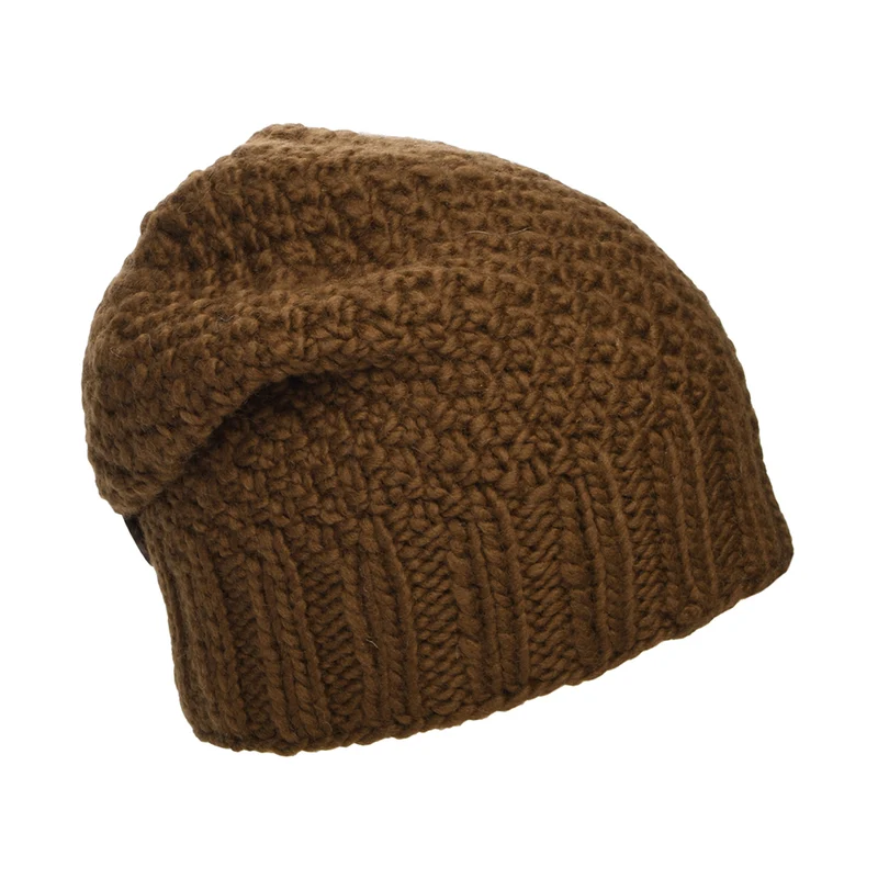 Bonnet Boutonné marron KUSAN