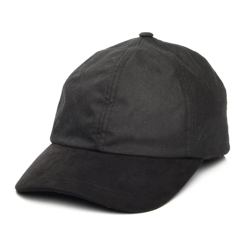 Casquette en Coton Ciré Britannique noir FAILSWORTH