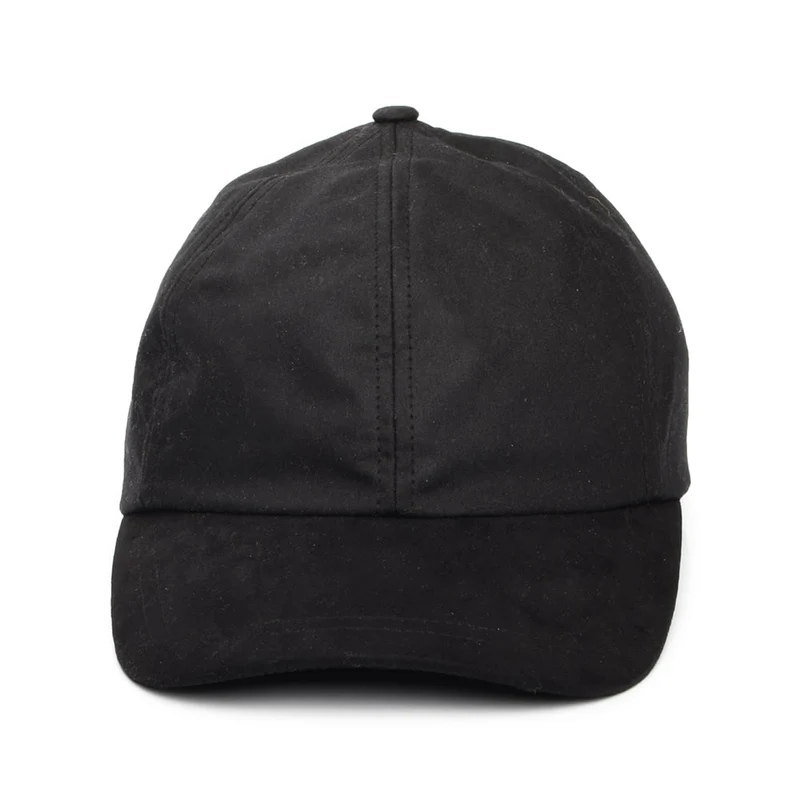 Casquette en Coton Ciré Britannique noir FAILSWORTH