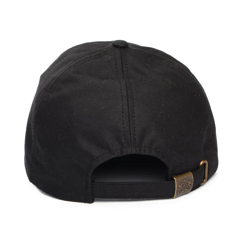 Casquette en Coton Ciré Britannique noir FAILSWORTH