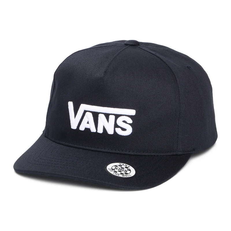 Casquette Snapback Enfant à Visière Incurvée Drop V Logo II bleu nuit VANS