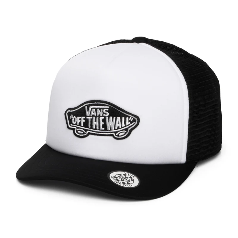 Casquette Trucker Enfant à Visière Incurvée Classic Patch blanc-noir VANS