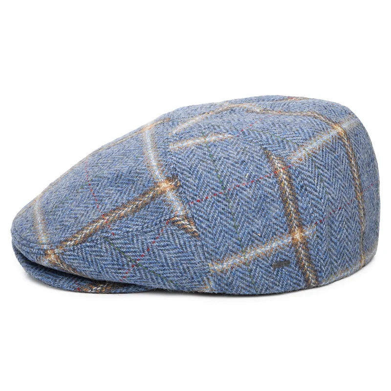 Casquette Plate en Laine à Carreaux Lou bleu-multi BAILEY