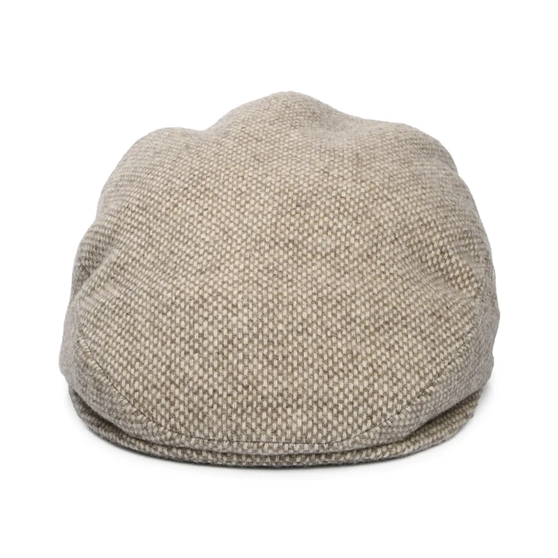 Casquette Plate en Laine Mérinos Bio marron clair CITY SPORT