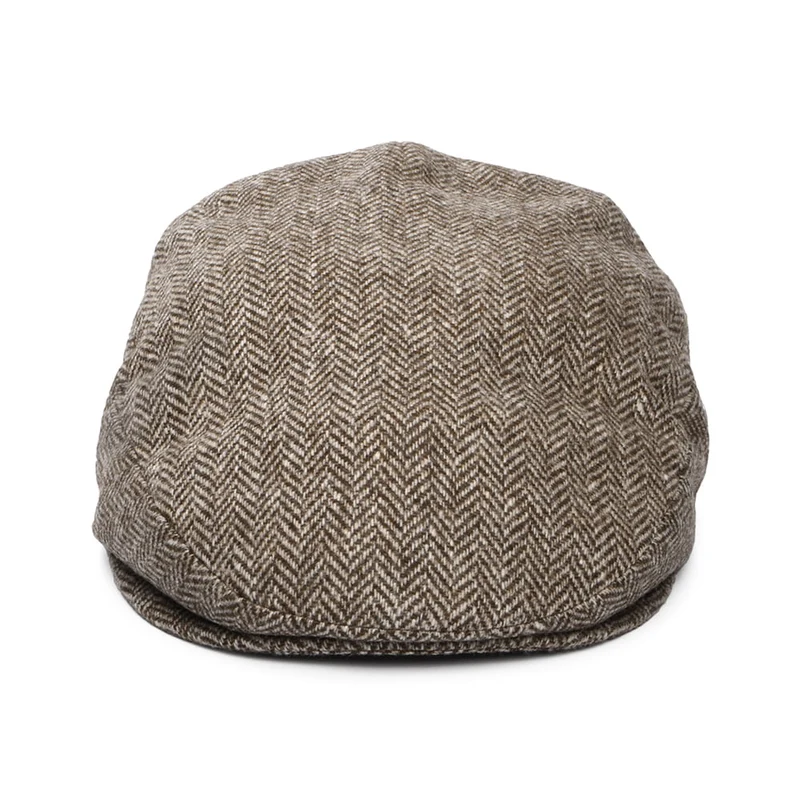 Casquette Plate en Laine Mérinos Bio Hydrofuge marron CITY SPORT
