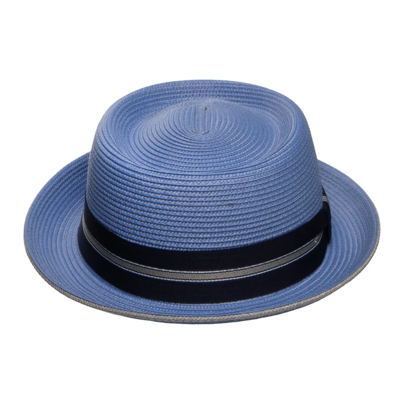 Chapeau Pork Pie Carver bleu moyen BAILEY