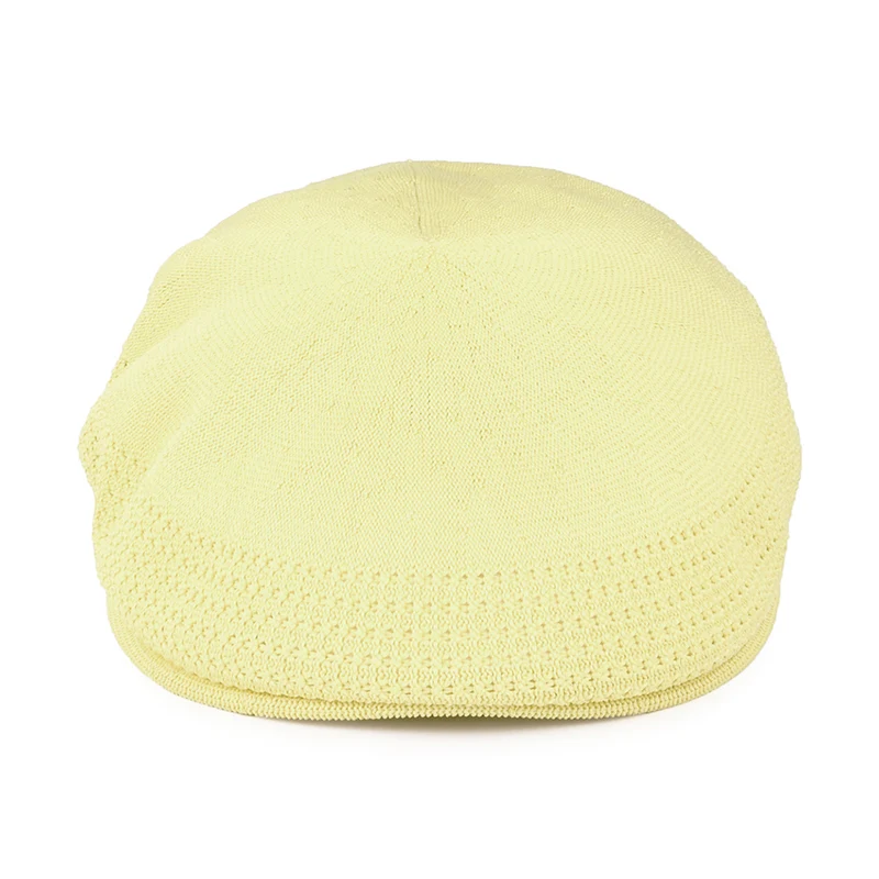 Casquette Plate en Tropic 504 Ventair jaune beurre KANGOL