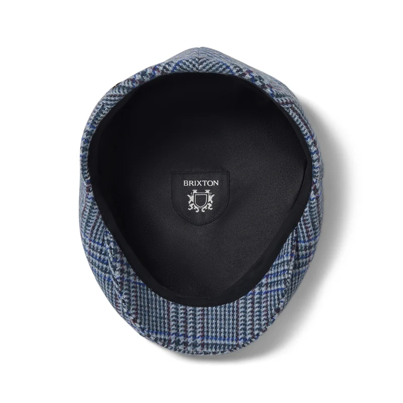 Casquette Plate Légère Prince-de-Galles Hooligan bleu glacé-bleu roi BRIXTON