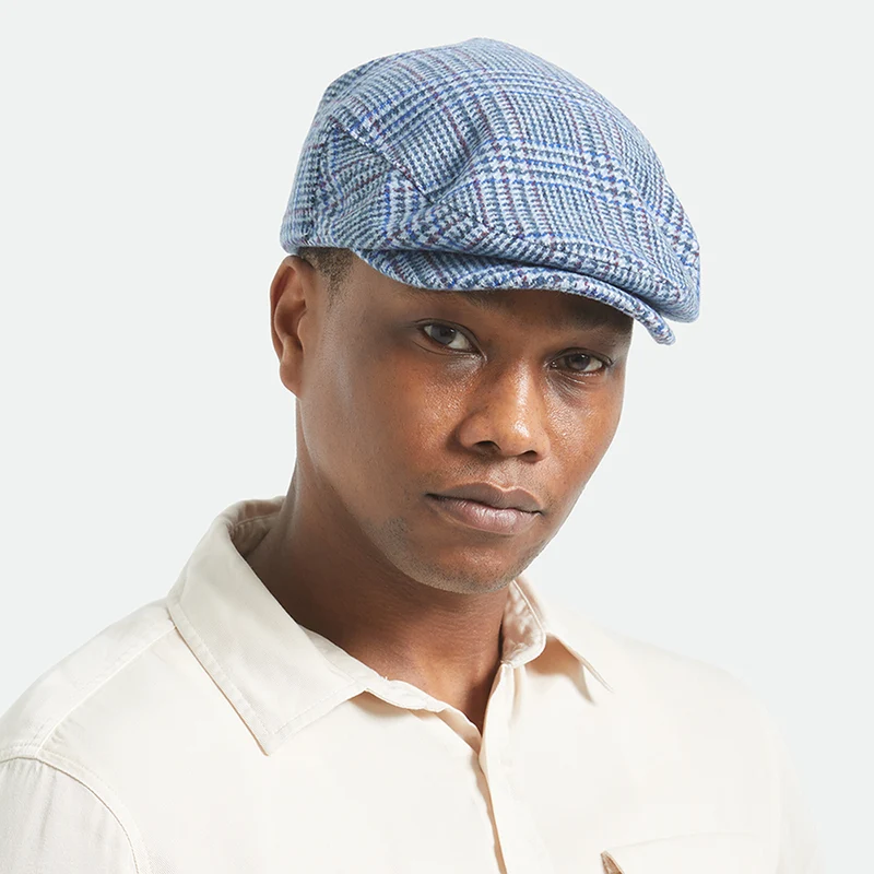 Casquette Plate Légère Prince-de-Galles Hooligan bleu glacé-bleu roi BRIXTON