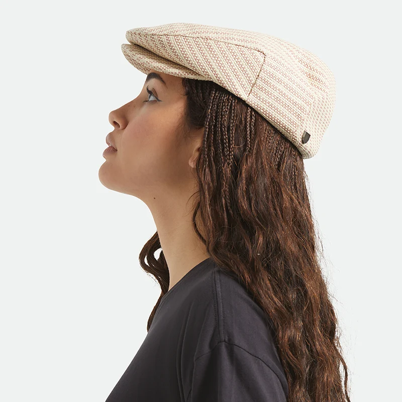 Casquette Plate Légère en Paille Toyo Hooligan naturel-argile BRIXTON