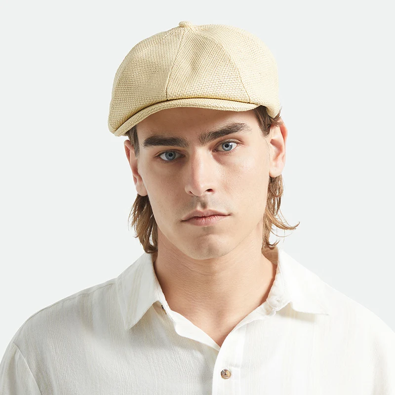 Casquette Gavroche Légère en Paille Toyo Brood naturel BRIXTON
