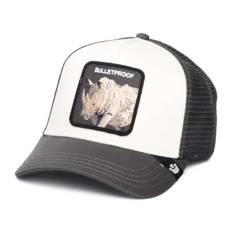 Casquette Trucker Bulletproof blanc-gris GOORIN