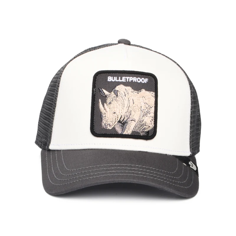 Casquette Trucker Bulletproof blanc-gris GOORIN