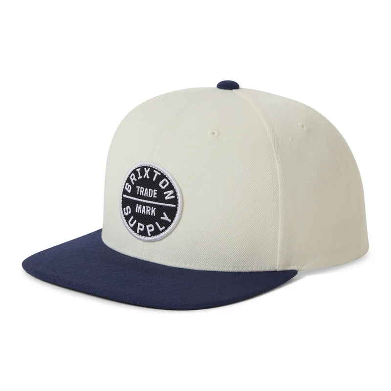Casquette Snapback Oath III blanc cassé-bleu nuit BRIXTON