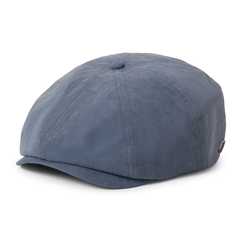 Casquette Gavroche en Satin Brossé Brood bleu ardoise BRIXTON