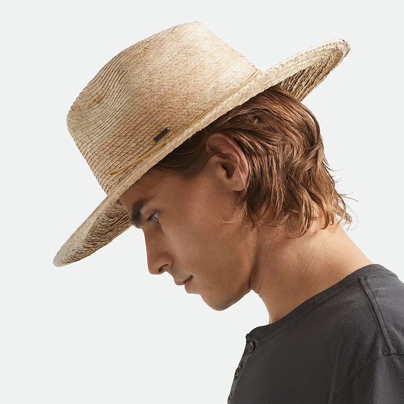 Chapeau Fedora en Paille Blake naturel BRIXTON