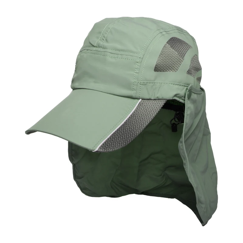 Casquette Saharienne de Pêche Umbra olive DORFMAN PACIFIC
