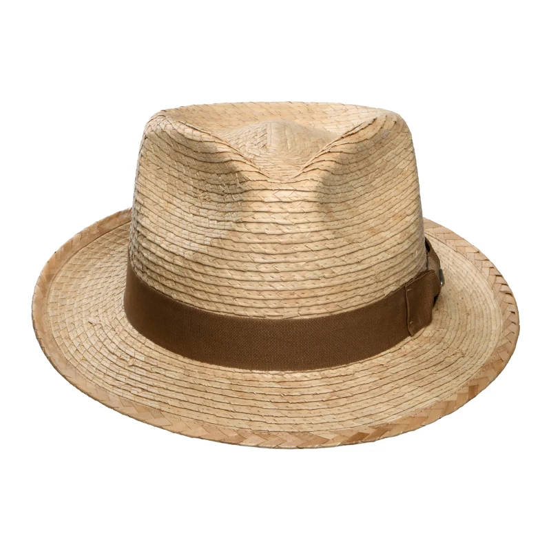 Chapeau Fedora en Paille de Palme Landon toast SCALA
