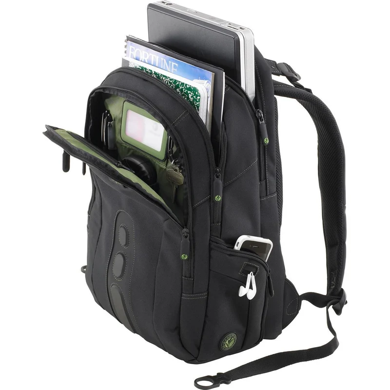 EcoSpruce Sac à dos pour ordinateur portable 15.6" - Noir