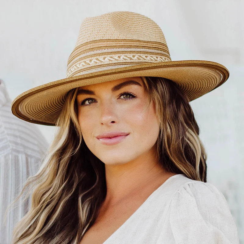 Chapeau Fedora Safari en Paille Toyo Alento naturel SCALA