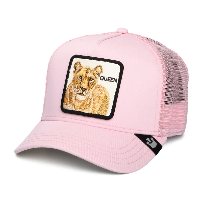 Casquette Trucker Queen Lioness rose GOORIN