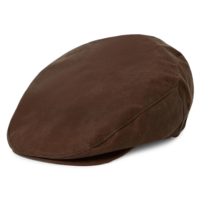 Casquette Plate en Coton Ciré Weather Guard Hooligan cuivre BRIXTON