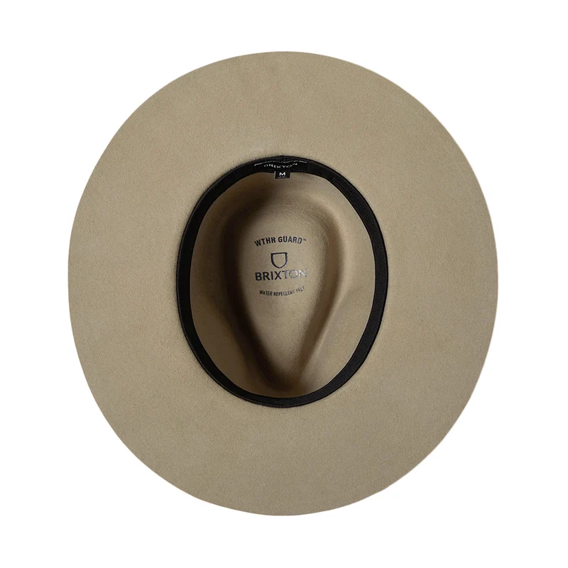 Chapeau de Cowboy en Laine Feutrée Weather Guard Hawkins sable BRIXTON