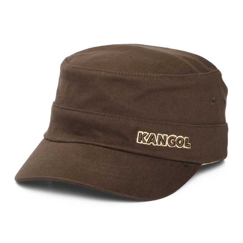 Casquette Militaire en Coton Sergé marron KANGOL