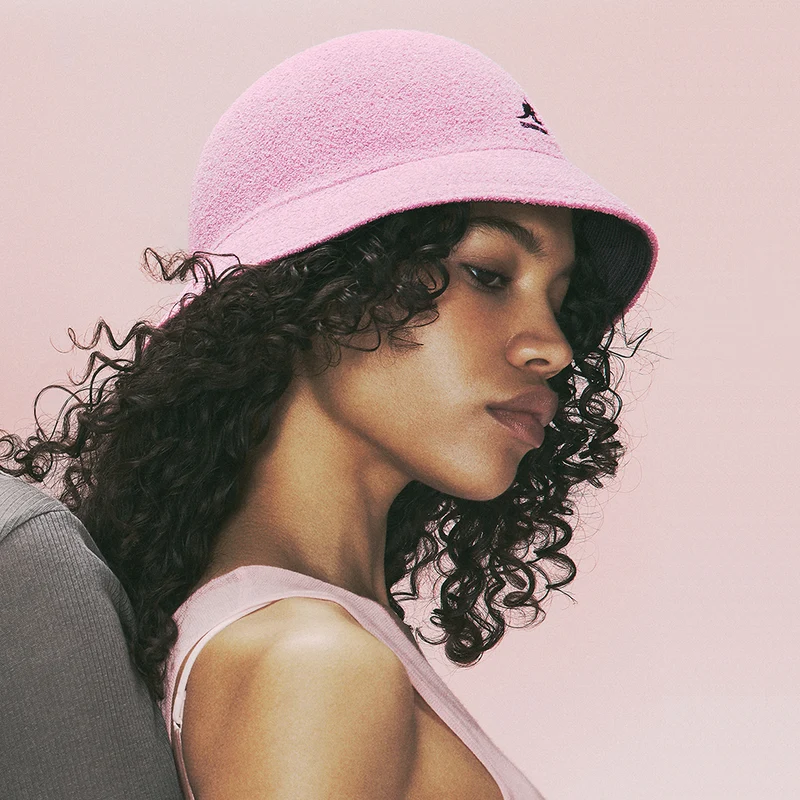 Chapeau Bob Réversible Casual Flip It pivoine-prune KANGOL