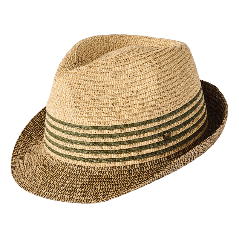 Chapeau Trilby en Paille Toyo Lucca naturel-olive FAILSWORTH