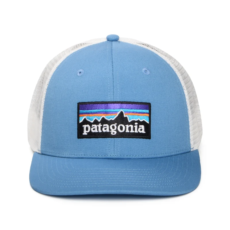 Casquette Trucker en Coton Bio P-6 Logo océan-blanc PATAGONIA