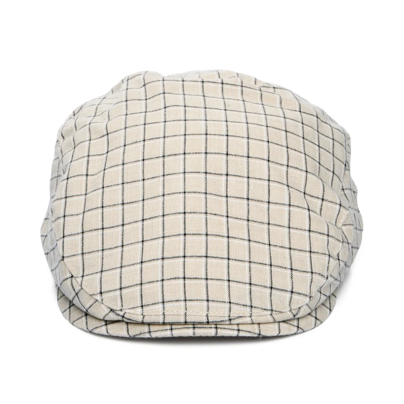 Casquette Plate en Coton et Lin Liam beige BAILEY