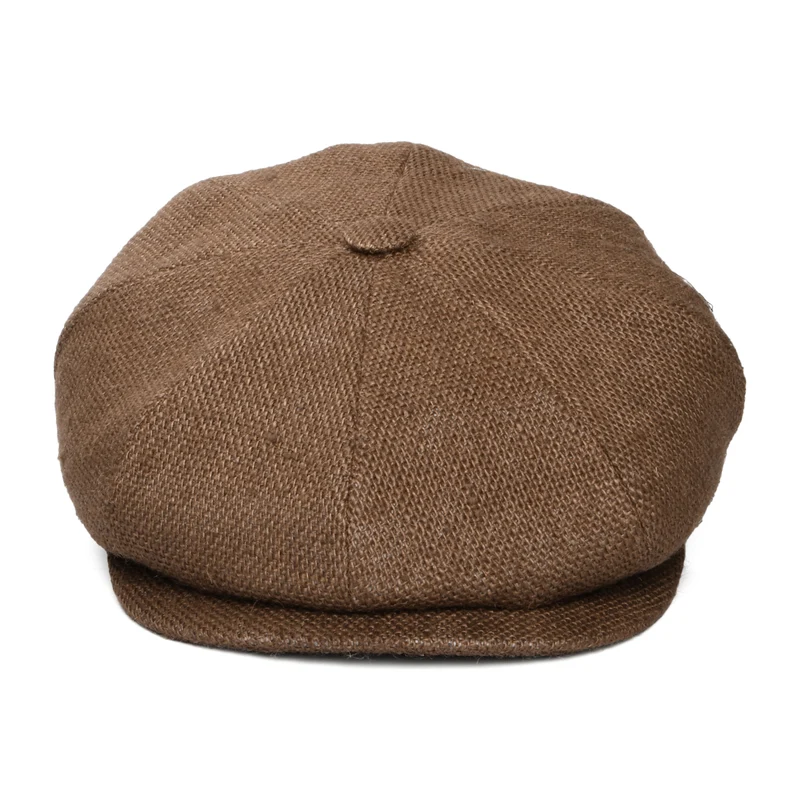 Casquette Gavroche en Jute taupe CITY SPORT