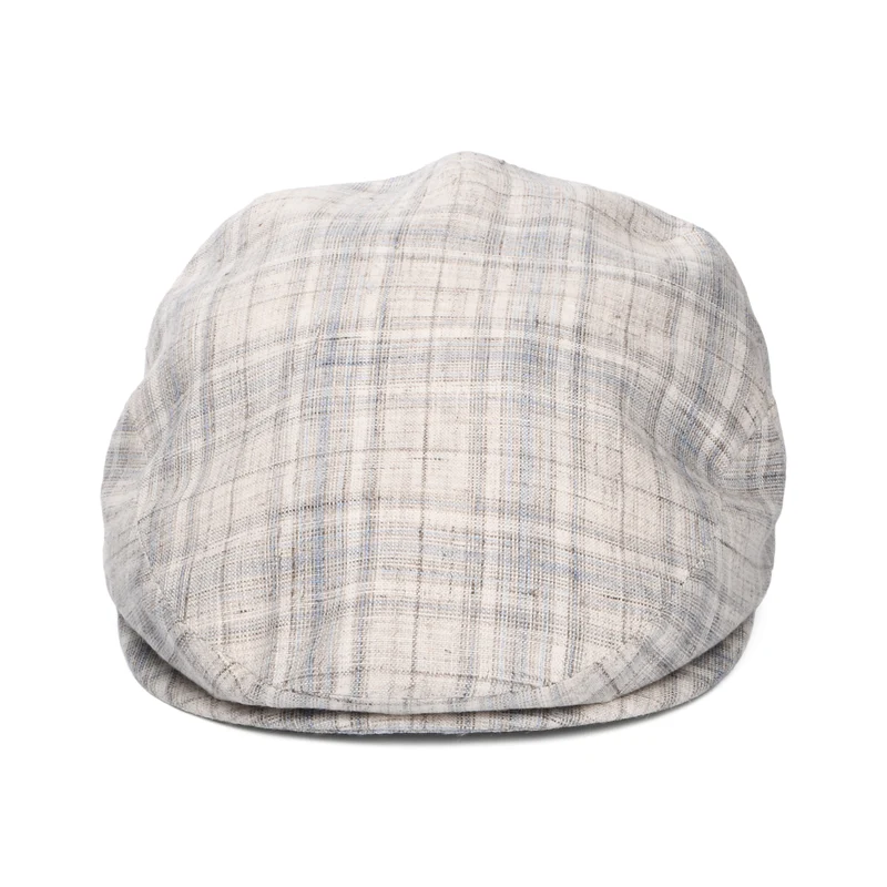 Casquette Plate en Lin Eton pierre-bleu clair CITY SPORT