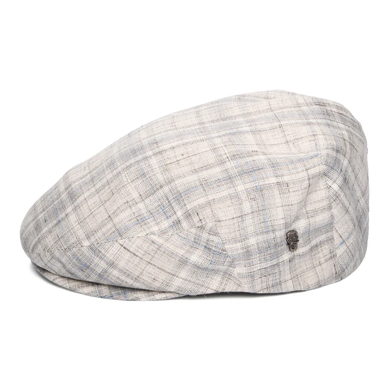 Casquette Plate en Lin Eton pierre-bleu clair CITY SPORT