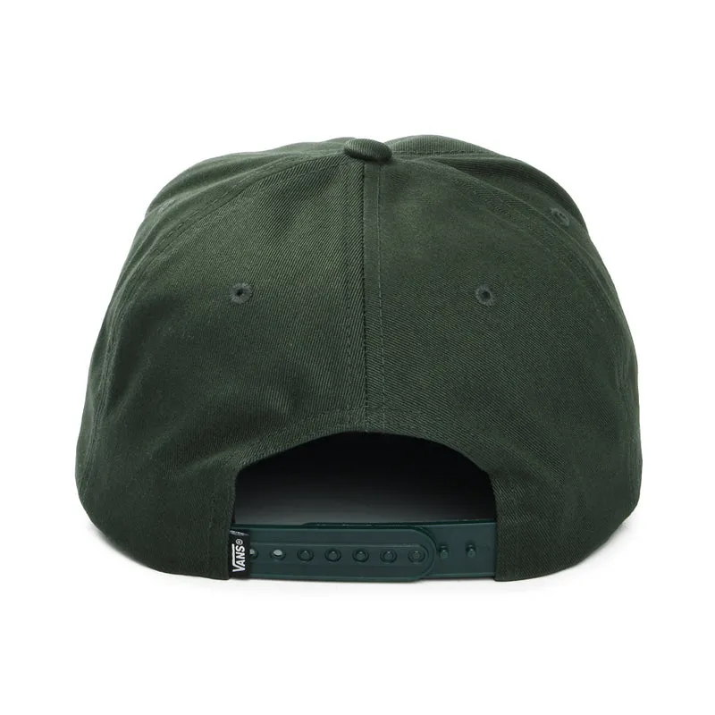 Casquette Snapback à Visière Incurvée Drop V Logo mousse foncé-jaune VANS