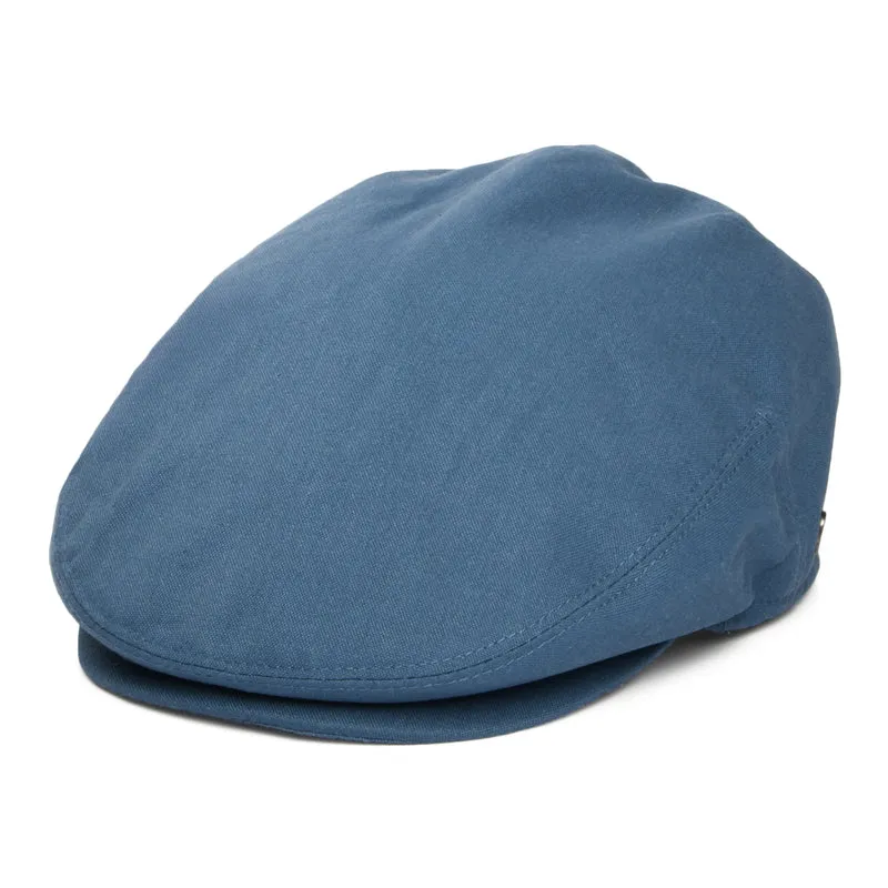 Casquette Plate en Lin bleu ardoise JAXON & JAMES