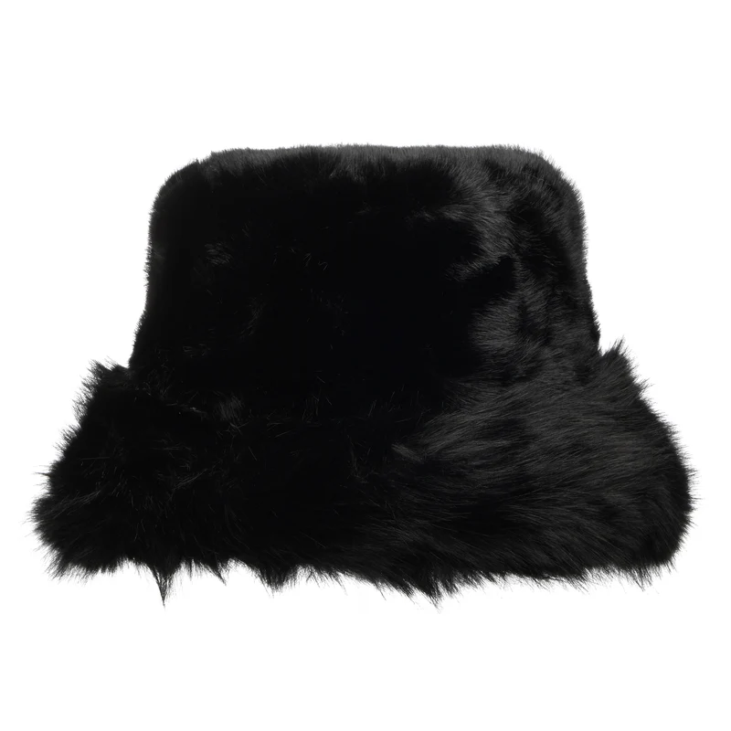 Chapeau Bob en Fausse Fourrure Hiver noir WHITELEY