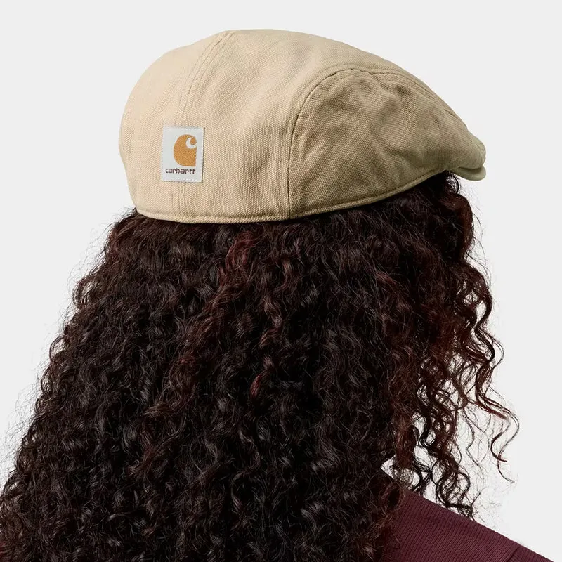 Casquette Plate Bec-de-Canard en Toile de Coton Webster beige CARHARTT WIP