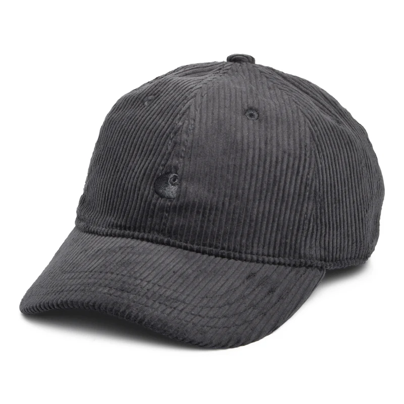 Casquette en Velours Côtelé Large Harlem graphite CARHARTT WIP