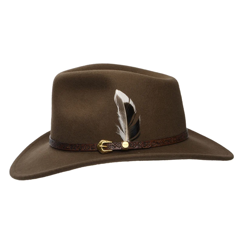 Chapeau de Cowboy en Laine Feutrée Hydrofuge Norbeck noisette STETSON