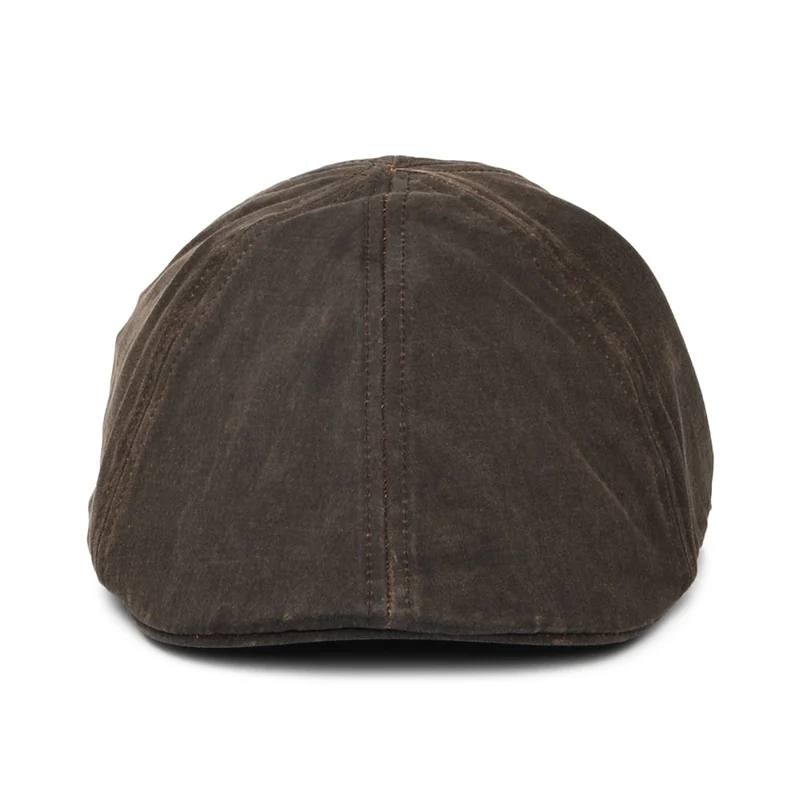 Casquette Plate Bec-de-Canard à Effet Usé marron STETSON