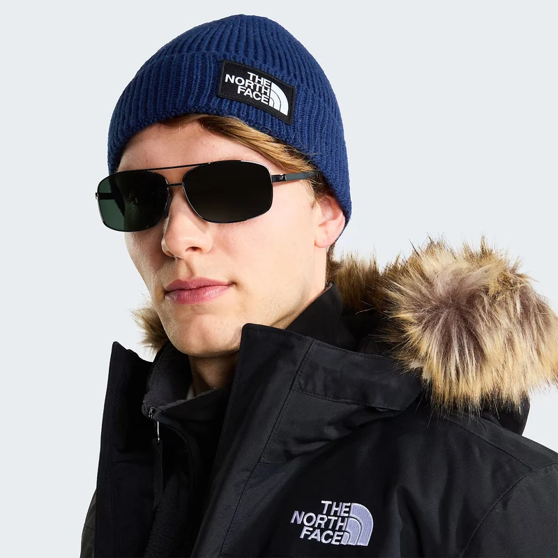 Bonnet Recyclé TNF Logo Box bleu marine THE NORTH FACE