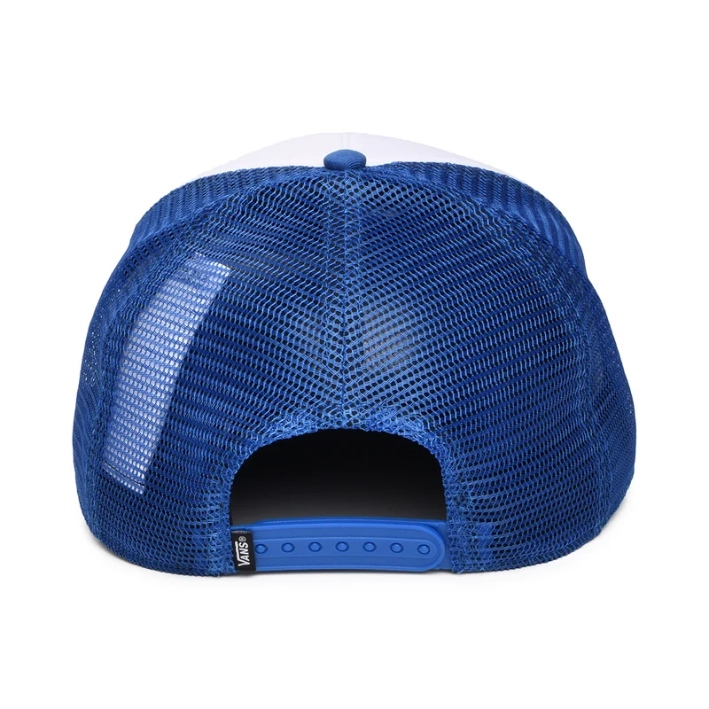 Casquette Trucker à Visière Incurvée Classic Patch bleu-blanc VANS